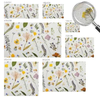 Papel de parede infantil com estampa de flores da primavera