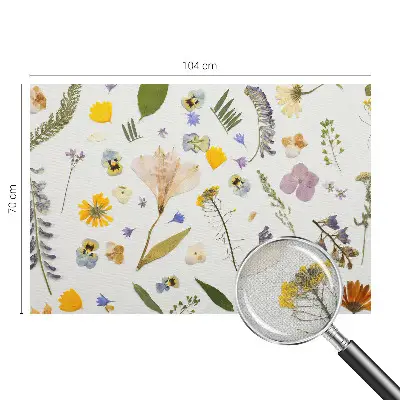 Papel de parede infantil com estampa de flores da primavera