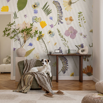 Papel de parede infantil Flores da primavera