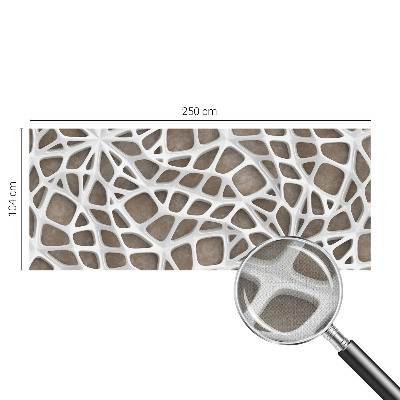 Papel de parede 3D com padrão de rede de renda