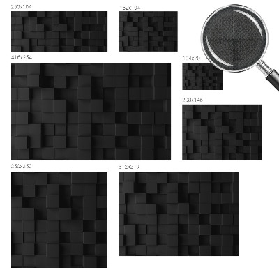Papel de parede autocolante para quarto cubos tridimensionais