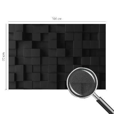 Papel de parede autocolante para quarto cubos tridimensionais