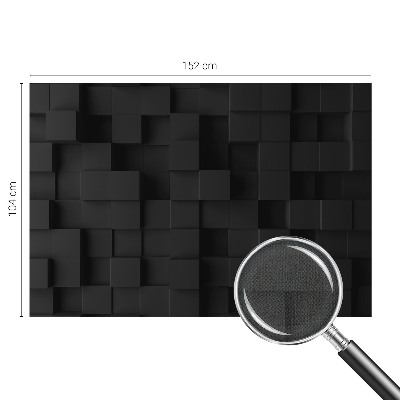Papel de parede autocolante para quarto cubos tridimensionais