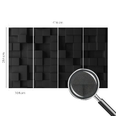 Papel de parede autocolante para quarto cubos tridimensionais