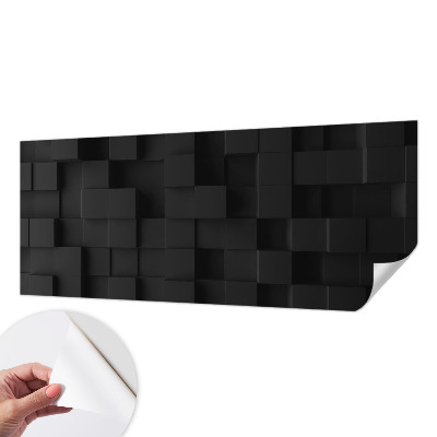 Papel de parede autocolante para quarto cubos tridimensionais