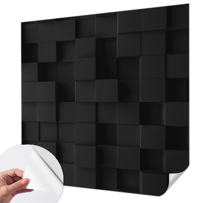 Papel de parede autocolante para quarto cubos tridimensionais
