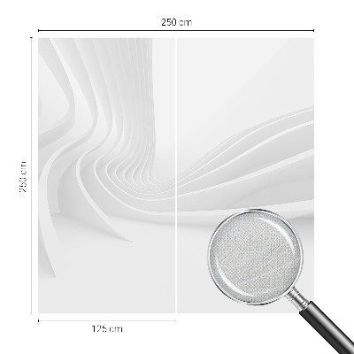Papel de parede autocolante com padrão de linhas onduladas