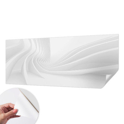 Papel de parede autocolante com padrão de linhas onduladas