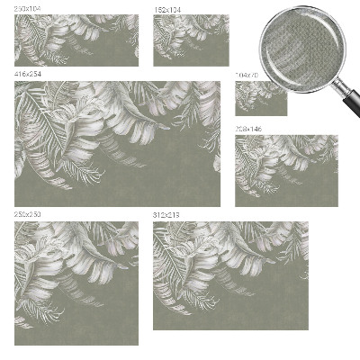 Papel de parede para criança Folhas delicadas