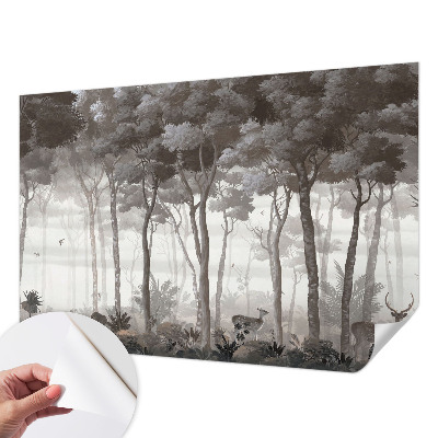 Papel de parede infantil com estampa Magia da Floresta