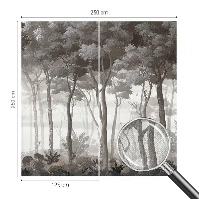 Papel de parede infantil com estampa Magia da Floresta