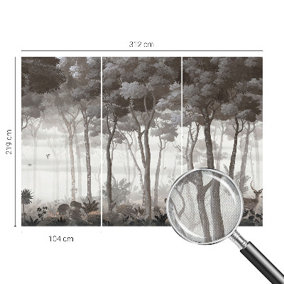 Papel de parede infantil Magia da floresta