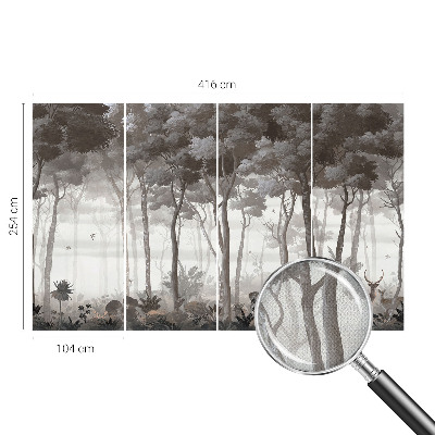 Papel de parede infantil Magia da floresta
