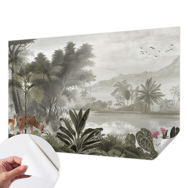 Papel de parede autocolante oásis tropical