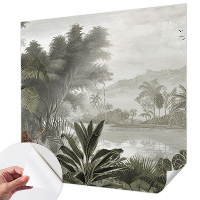 Papel de parede autocolante oásis tropical