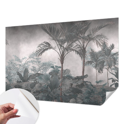 Papel de parede para criança com estampa de natureza exótica