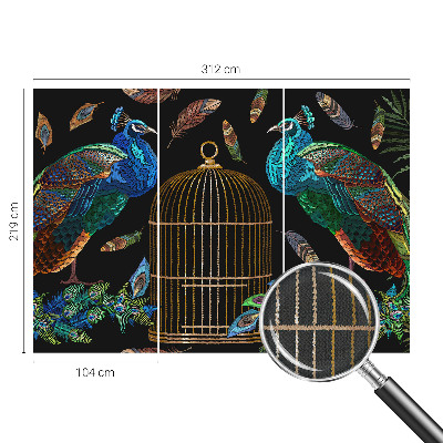 Papel de parede 3D Imagem de pavão