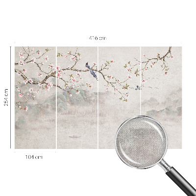 Papel de parede autocolante paisagem oriental