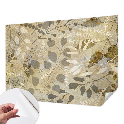 Papel de parede autocolante para quarto Folhas de galho