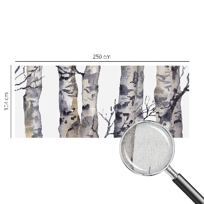 Autocolante de parede fotográfico floresta de álamos