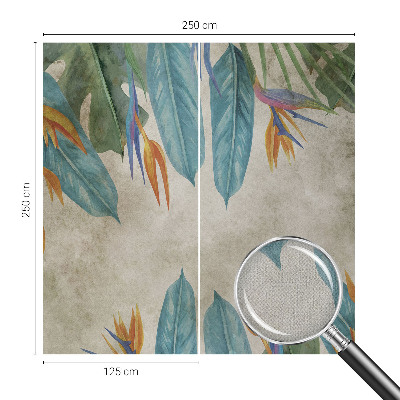 Papel de parede autocolante Flores tropicais