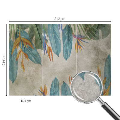 Papel de parede autocolante Flores tropicais