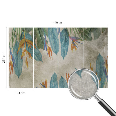 Papel de parede autocolante Flores tropicais