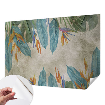 Papel de parede autocolante Flores tropicais