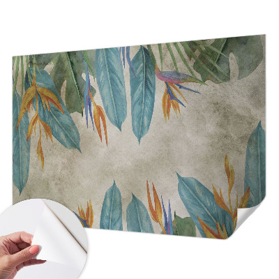 Papel de parede autocolante Flores tropicais