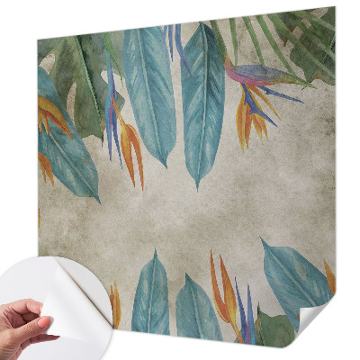 Papel de parede autocolante Flores tropicais