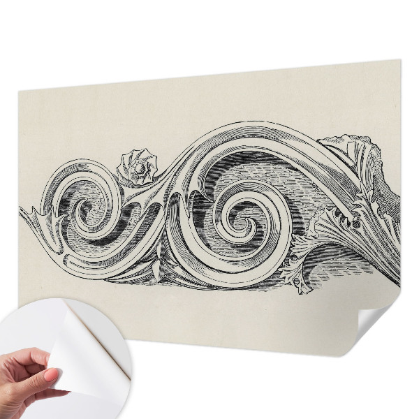 Papel de parede 3D Ornamento de planta