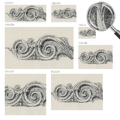 Papel de parede 3D Ornamento de planta