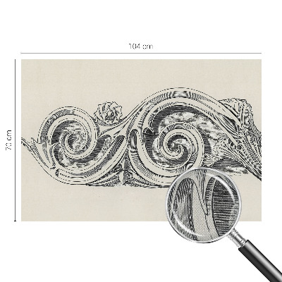 Papel de parede 3D Ornamento de planta