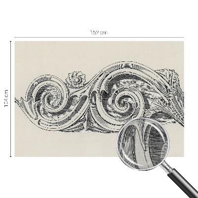 Papel de parede 3D Ornamento de planta