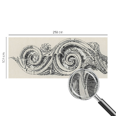 Papel de parede 3D Ornamento de planta
