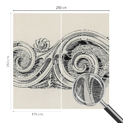 Papel de parede 3D Ornamento de planta
