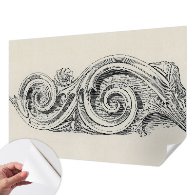 Papel de parede 3D Ornamento de planta