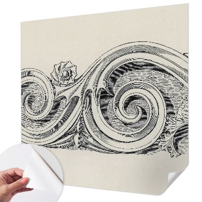 Papel de parede 3D Ornamento de planta