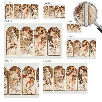 Papel de parede autocolante para quarto Poros femininos