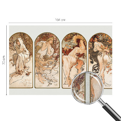 Papel de parede autocolante para quarto Poros femininos