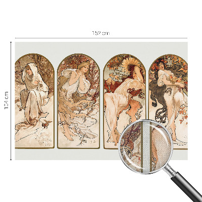 Papel de parede autocolante para quarto Poros femininos