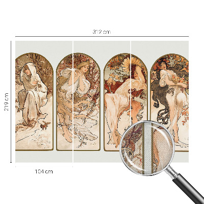 Papel de parede autocolante para quarto Poros femininos