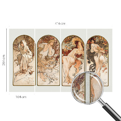 Papel de parede autocolante para quarto Poros femininos