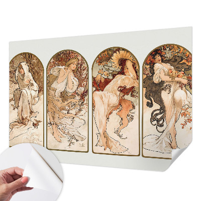 Papel de parede autocolante para quarto Poros femininos