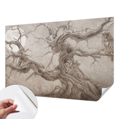 Papel de parede infantil Pássaros noturnos