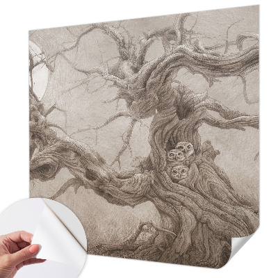 Papel de parede infantil Pássaros noturnos