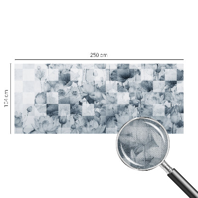 Papel de parede autocolante para sala com estampa de flores de lótus
