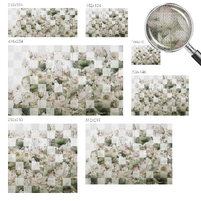 Papel de parede autocolante para quarto Padrões de lótus