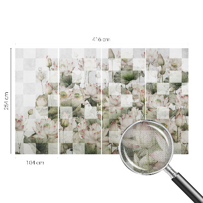 Papel de parede autocolante para quarto Padrões de lótus