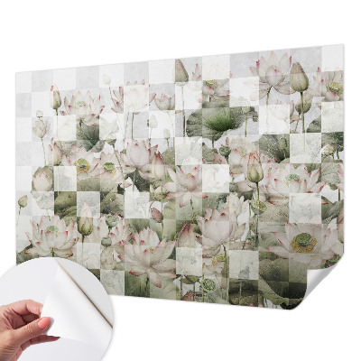 Papel de parede autocolante para quarto Padrões de lótus